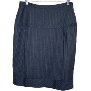 Ashley Stewart Gray Pinstripe Skirt Size 14W